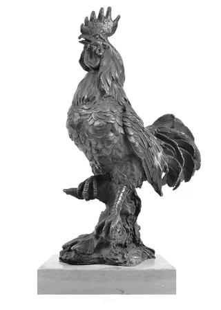 雕塑公鸡素材