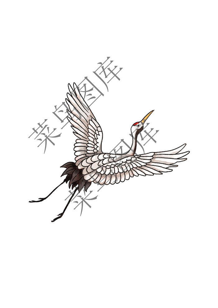 飞鹤卡通图ai矢量模版下载