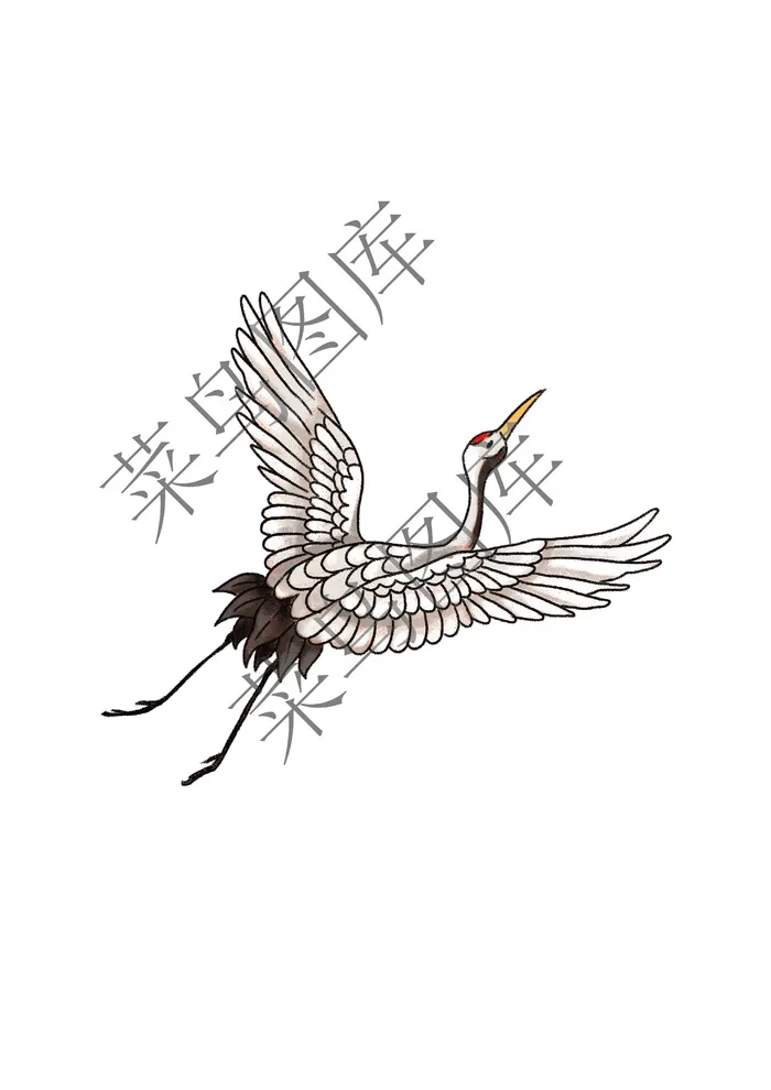 飞鹤卡通图ai矢量模版下载