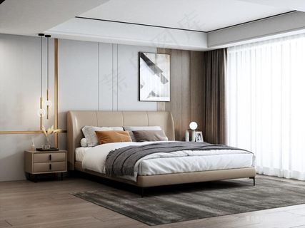 极简卧室婚床