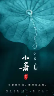 小暑传统节气海报 小暑传统节气海报