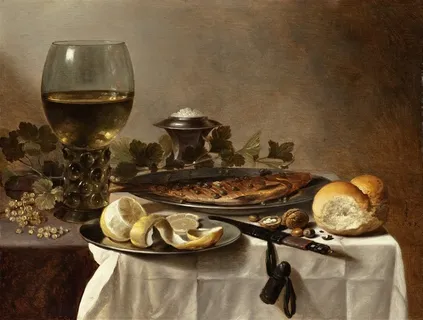 食物静物油画图片 食物静物油画图片