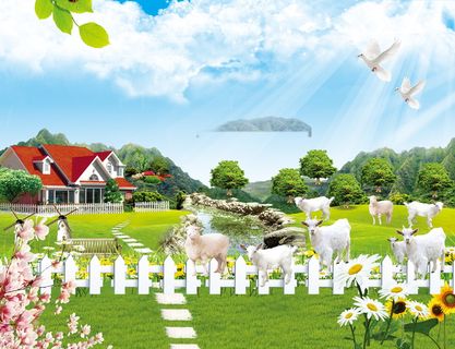 蓝天白云天空背景素材(5)