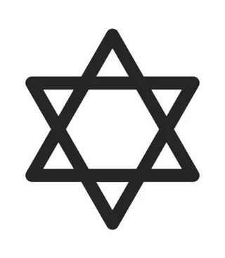 红大卫 PNG 犹太明星 PNG免抠