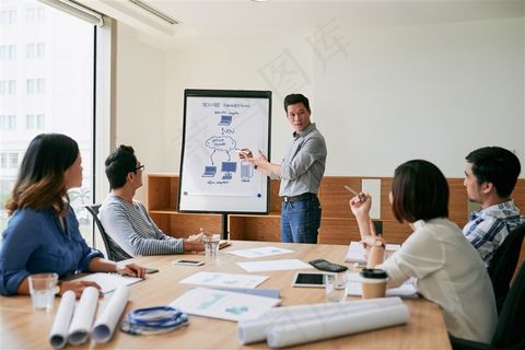 各国商务精英合影高清摄影素材图片