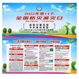 2022全国防灾减灾展板