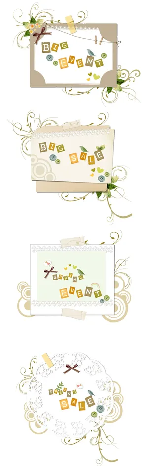 简约风名片海报边框图框素材AI矢量图 (122)