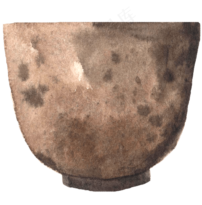 水彩插画-花盆5