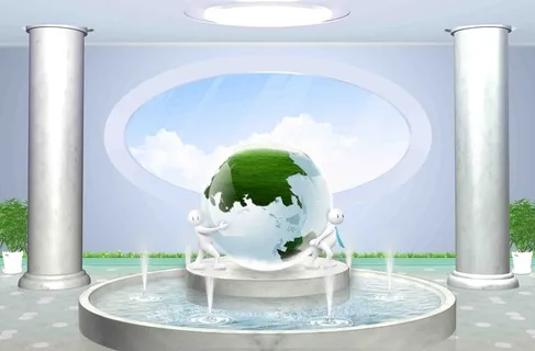 3D立体空间展示背景