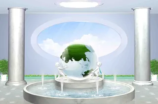 3D立体空间展示背景