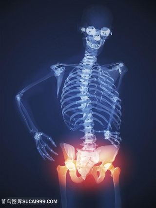 胯部难受疼痛的人物高清图片