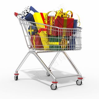 放在购物车里的礼品图片