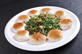  鲜鲍韭香炒杏鲍菇