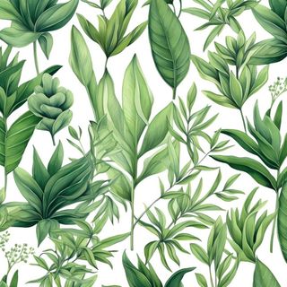 绿叶植物树叶茶壶免抠