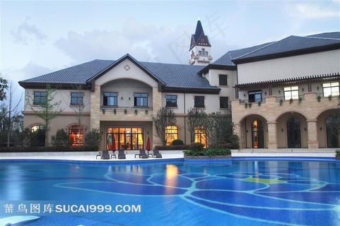 酒店休闲会所户外泳池