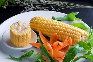 小吃甜水玉米火锅配菜美食设计素材