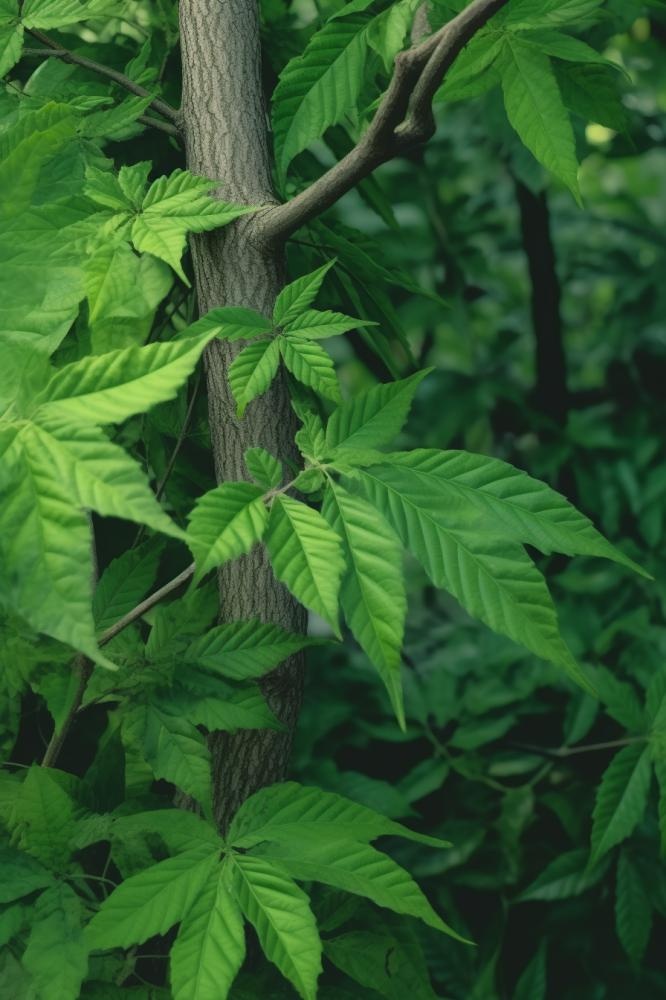 简约树叶清新绿色大气摄影背景
