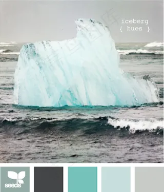 冬天系配色色卡色彩搭配