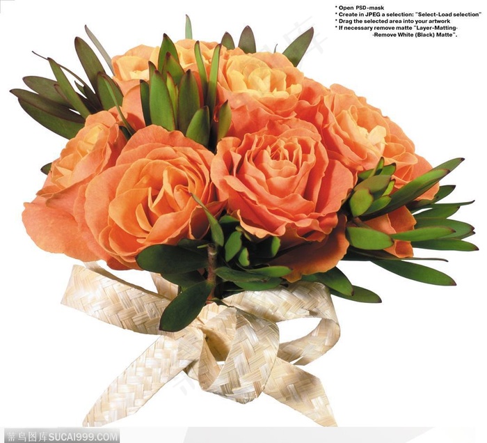 玫瑰花束-竹编的火红玫瑰花