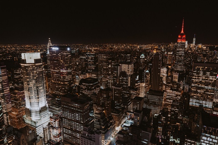 璀璨的城市夜景素材