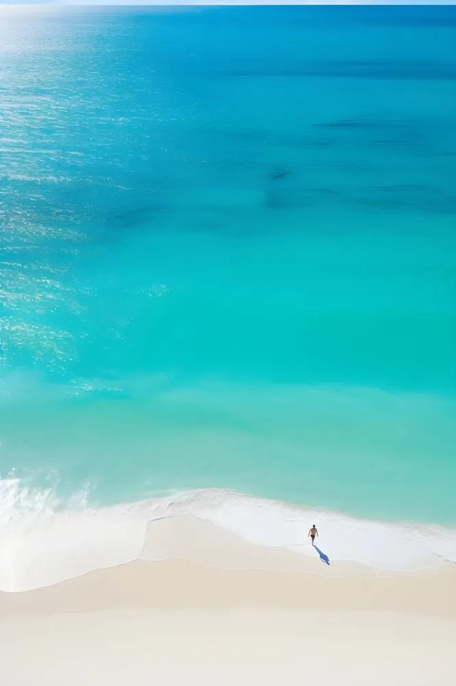 海边清新阳光水纹背景(2400x3600)