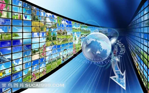 科技地球拼图背景素材