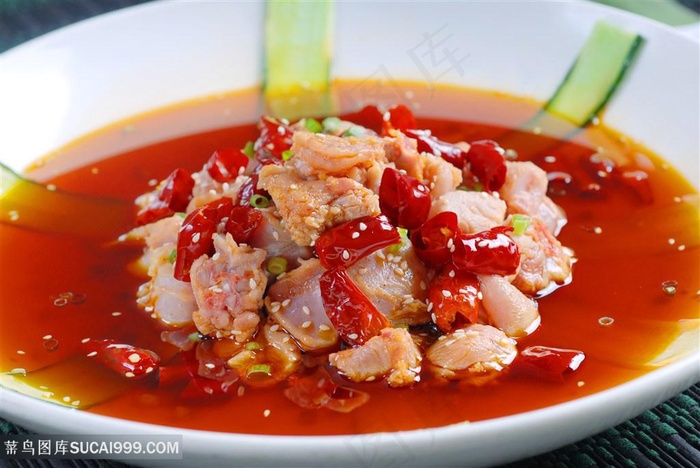 壁山口水兔中华美食摄影图