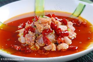 壁山口水兔中华美食摄影图