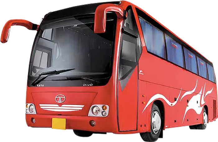 红色大巴车旅游