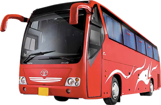 红色大巴车旅游