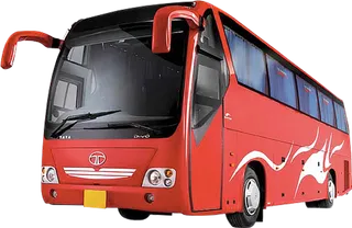 红色大巴车旅游