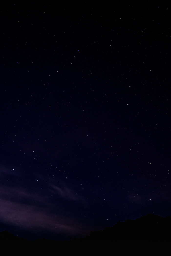 安静夜晚星空图片