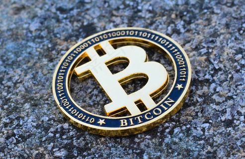 比特币特写图片