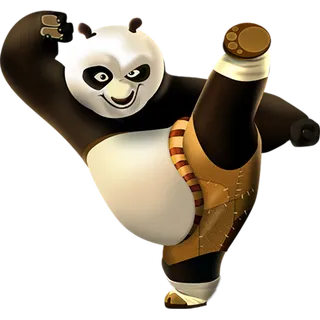 功夫熊猫素材卡通画简笔素材