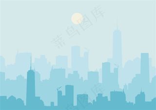 城市的轮廓图片