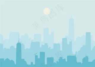 城市的轮廓图片