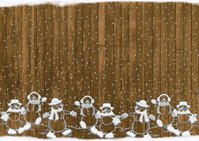 圣诞节木板背景图片