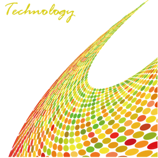 颜色色块卡通弧形线科技kv主视觉素材