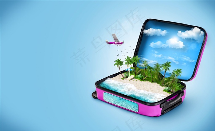 精美旅游元素装饰图片