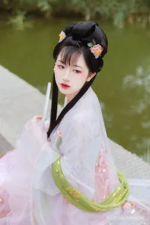 回眸清纯古装写真美女摄影图片