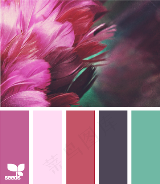 冬天系配色色卡色彩搭配