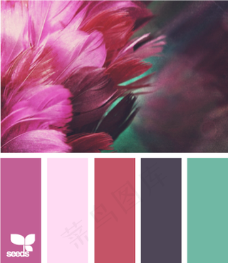 冬天系配色色卡色彩搭配