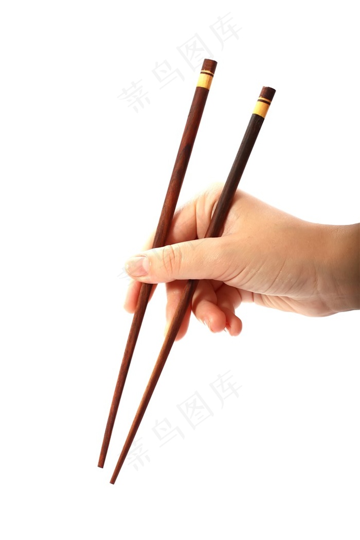 拿着筷子的手部动作高清图片
