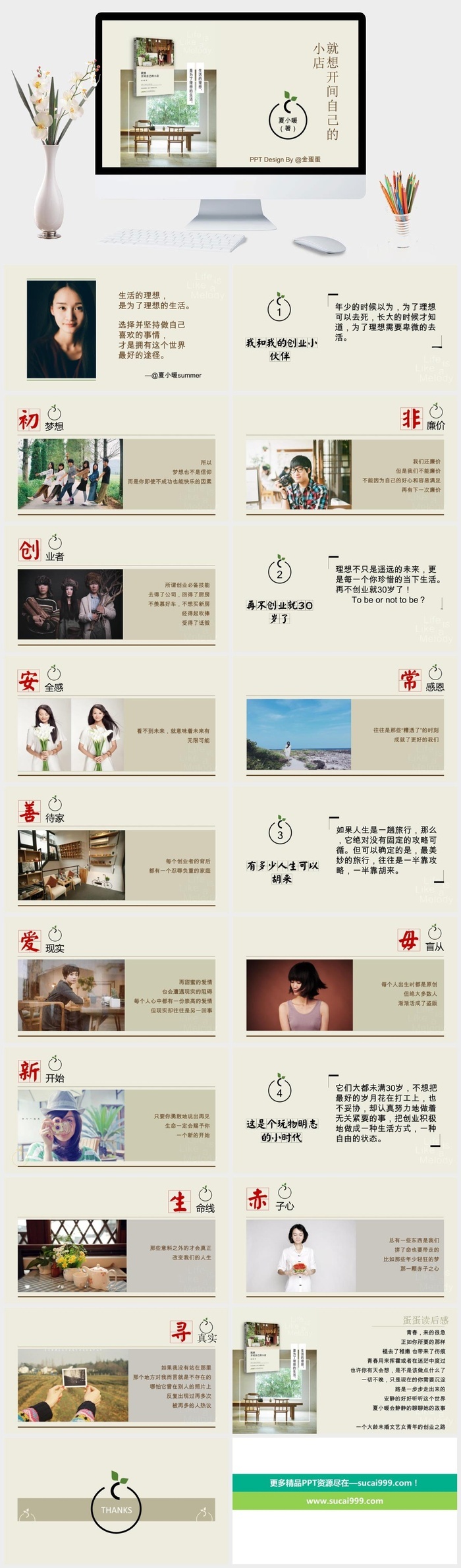 《就想开间自己的小店》读书笔记PPT