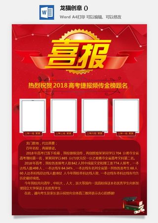 2022企业公司销售业绩年终大捷军令喜报word文档设计素材模板