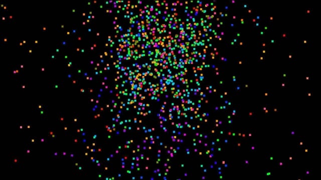 粒子, 染, 爆炸, 多彩多姿的, 绿色, 蓝色的, 黄色