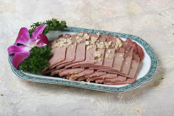 蒜汁驴肉