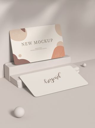 高端大气商务名片样机