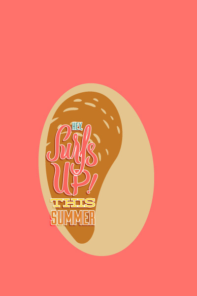 夏天海报|矢量|插画|扁平|风格