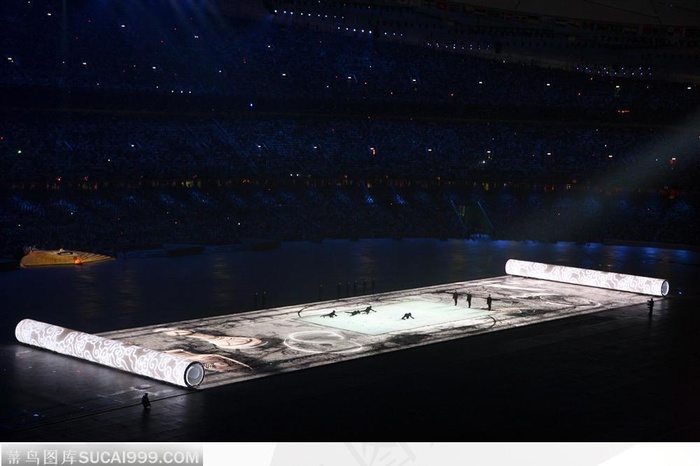 奥运会开幕式-国画演出 JPG